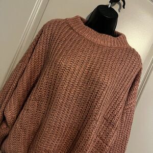 Women's Pink Pullover Sweater